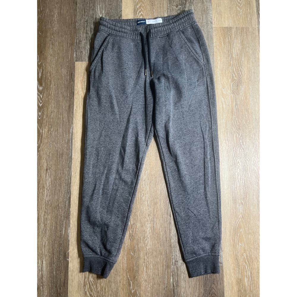Old Navy Jogger Pants Mens Small Gray Excellent Heathered Drawstring Sweatpants